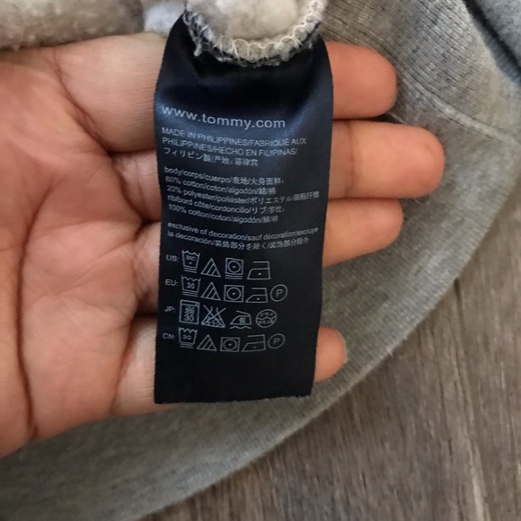 3/30$-Tommy Hilfiger heather grey sweater - Picture 5 of 5